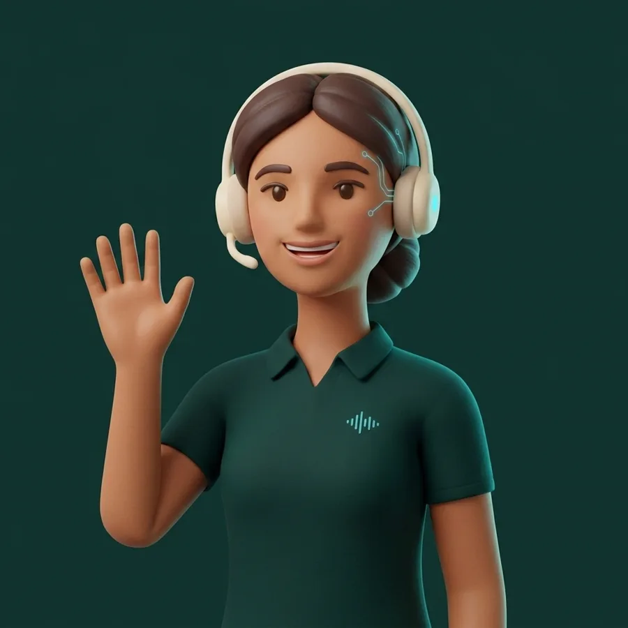 L'assistente virtuale saluta
